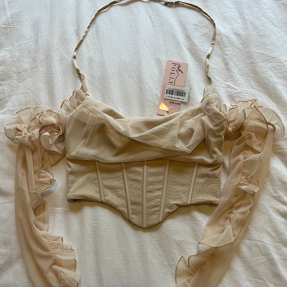 Oh Polly Frill Crop Top